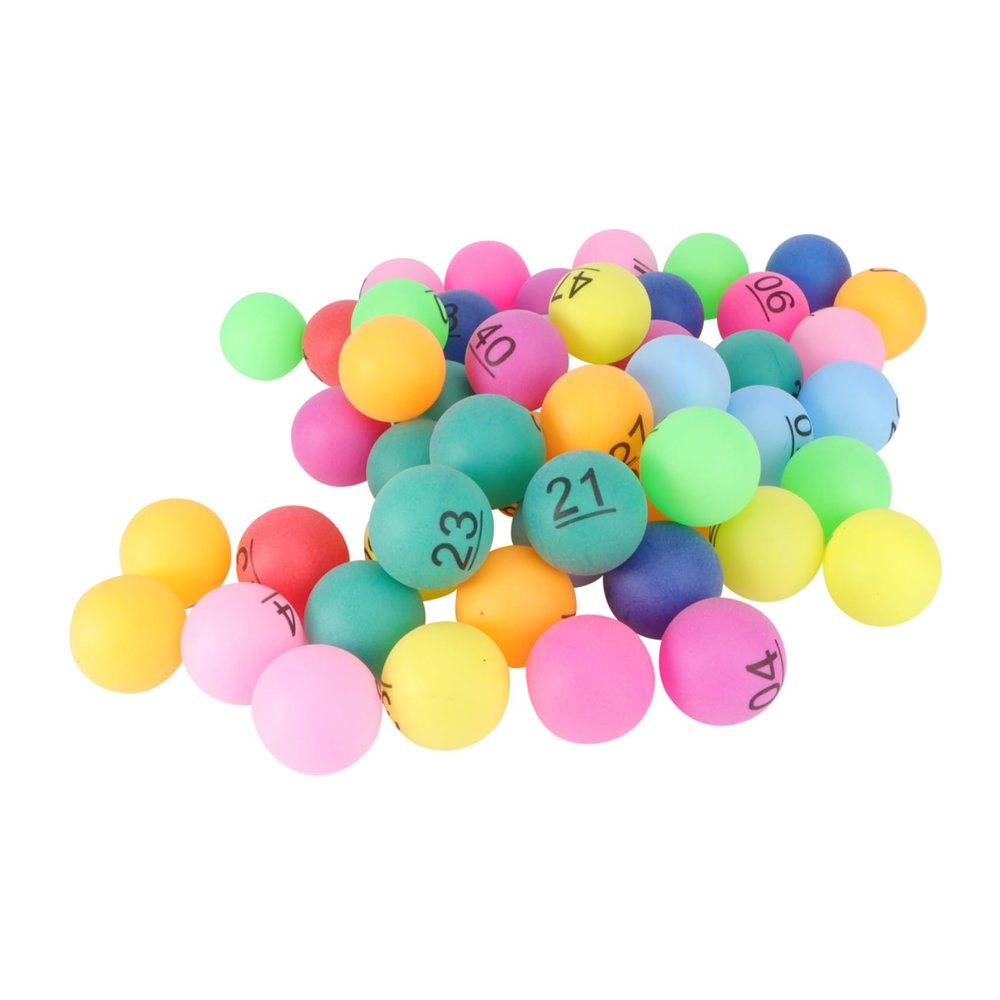 Parliky 100-Piece Colorful Numbered Balls for Party Games, Raffles, and Lotteries