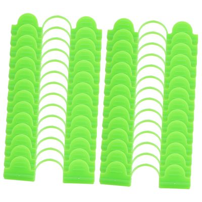 ORFOFE 50-Piece Greenhouse Clips, Windproof Plastic Clamps with Double-Head Design