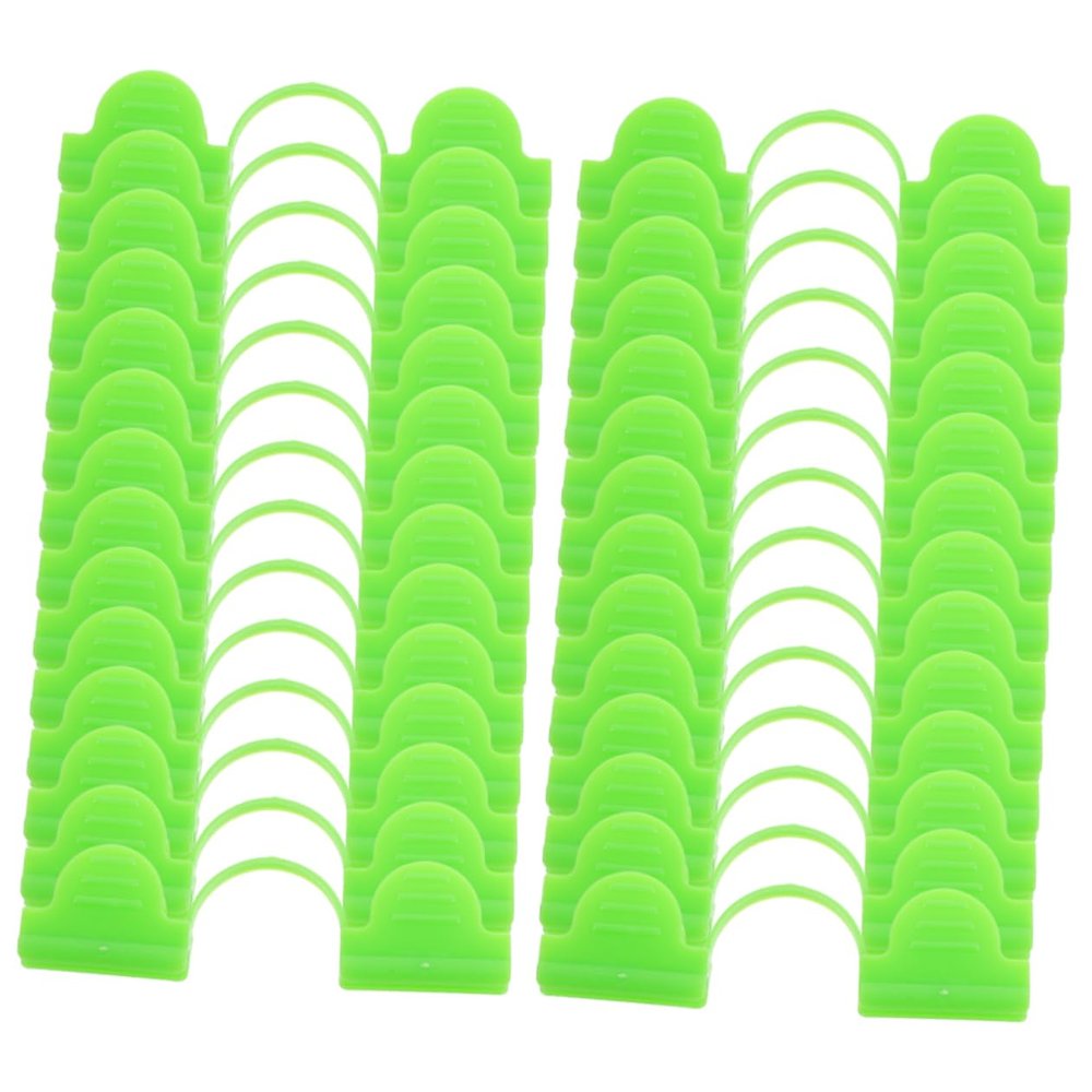 ORFOFE 50-Piece Greenhouse Clips, Windproof Plastic Clamps with Double-Head Design