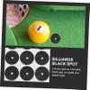 WOONEKY 2 Sheets Self-Adhesive Snooker Spot Markers, Black Woven Fabric, for Marking Billiard Ball Positions view 2