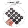 WOONEKY 2 Sheets Self-Adhesive Snooker Spot Markers, Black Woven Fabric, for Marking Billiard Ball Positions view 3