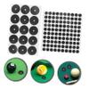 WOONEKY 2 Sheets Self-Adhesive Snooker Spot Markers, Black Woven Fabric, for Marking Billiard Ball Positions view 4