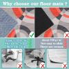 Xiaputcr Office Chair Mat, Scratch-Resistant Floor Protector, 140 x 150 cm view 4