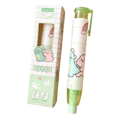 2 Creative Cartoon-Print Erasers, Scalable Eraser, Learning Supplies