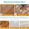 Xiaputcr Office Chair Mat, Scratch-Resistant Floor Protector for Hard Floors, 60 x 120 cm view 3