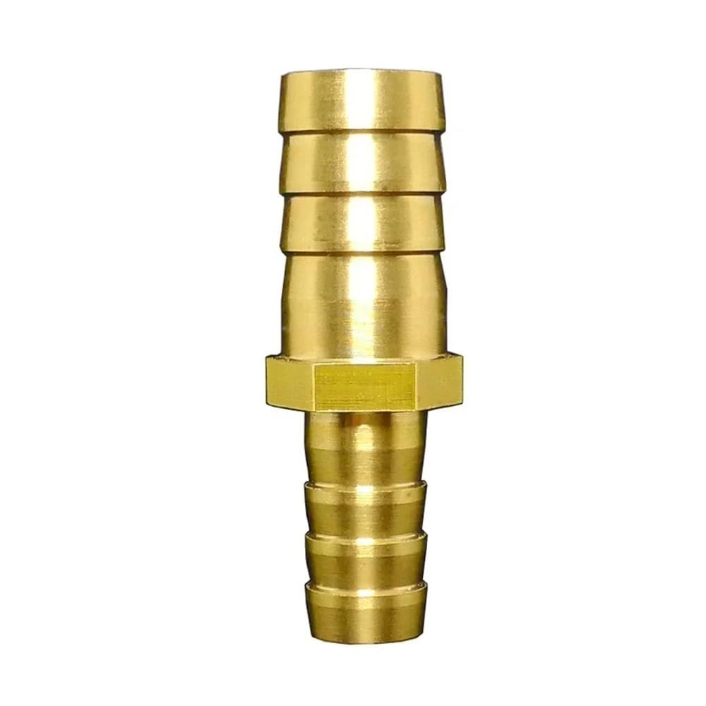 Brass Hose Barb Straight Reducing Adapter, 2.5/3/4/6/8/10/12/14/16/19/25/32 mm, 32 mm–32 mm