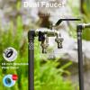 XRRJFYH Garden Water Post with Faucet, 304 Stainless Steel, Frost-Resistant, Black, 60 cm/24 in view 4