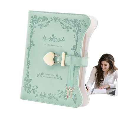 Lock Journal, B6 PU Leather Diary with Lock