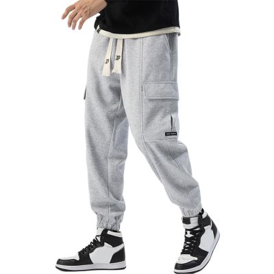 SRZYMJ Men's Gray Chino Pants with Pockets