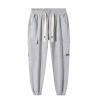 SRZYMJ Men's Gray Chino Pants with Pockets view 2