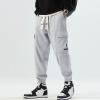 SRZYMJ Men's Gray Chino Pants with Pockets view 4