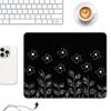 Auhoahsil Mouse Pad, 30.5 x 25.4 cm, Thick Rubber, Non-Slip, Stitched Edges, Waterproof, Black Abstract Design view 2