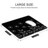 Auhoahsil Mouse Pad, 30.5 x 25.4 cm, Thick Rubber, Non-Slip, Stitched Edges, Waterproof, Black Abstract Design view 3