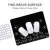 Auhoahsil Mouse Pad, 30.5 x 25.4 cm, Thick Rubber, Non-Slip, Stitched Edges, Waterproof, Black Abstract Design view 4