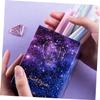 SEWACC Creative Purple Leather Pen Holder for Desk view 2