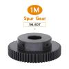 Module 1 Spur Gear, 60 Teeth, 6 mm Bore, SC45 Carbon Steel view 2