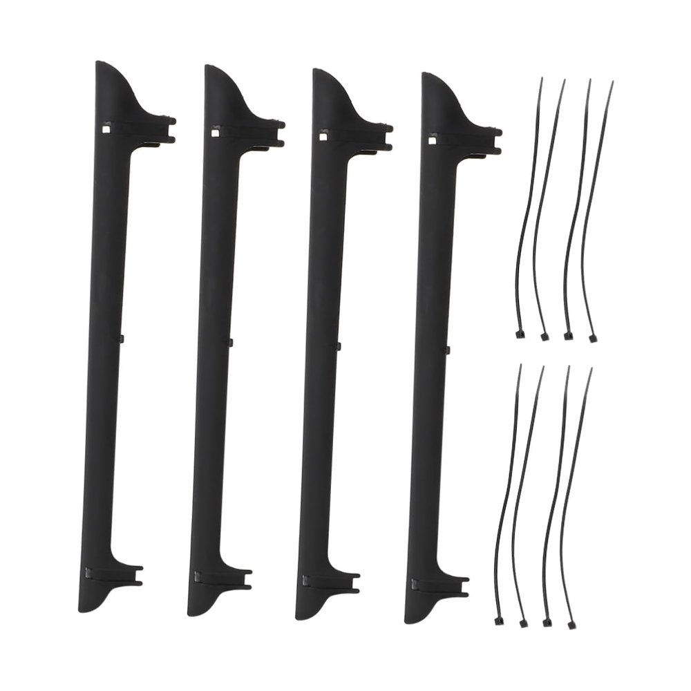 WOONEKY Bicycle Chainstay Protector Stickers for Mountain Bikes, 4 Pieces with Fixing Tape