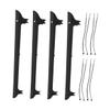 WOONEKY Bicycle Chainstay Protector Stickers for Mountain Bikes, 4 Pieces with Fixing Tape view 1