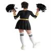 Manyakai Girls' Cheerleader Costume, White/Black, 146-152 view 2