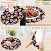 Round Woven Owl Placemats, Washable, Heat-Resistant, 15 in, Set of 6 view 4