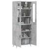 NQJIBUE Highboard, Concrete Gray, 69.5 x 34 x 180 cm view 3