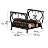 JDSHFEN Firewood Rack for Indoor and Outdoor Storage view 2