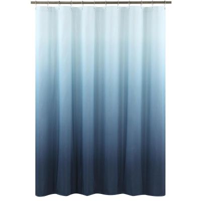 AEKDCL Blue Gradient Waterproof Shower Curtain, 59 x 79 in