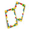 Junaversum 10 Bookmarks, Notepads, Gift Bags & Stickers – Building Blocks Party Favors for Boys’ Birthdays view 4