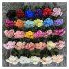 ZGXNYI 7-Head Silk Rose Artificial Flower Bridal Bouquet DIY Wedding Party Arrangement Materials, Home Table Vase Decor, Photo Prop (Pure White) view 2