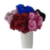 ZGXNYI 7-Head Silk Rose Artificial Flower Bridal Bouquet DIY Wedding Party Arrangement Materials, Home Table Vase Decor, Photo Prop (Pure White) view 3