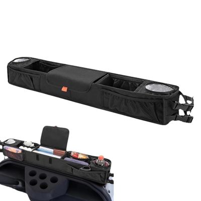 Zqkimzi Golf Cart Storage Basket with Insulated Drink Holders