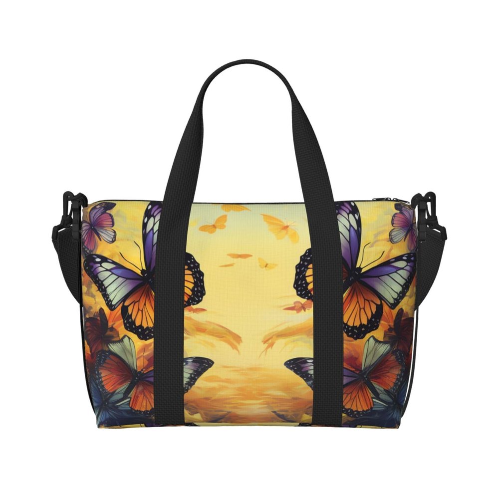 Travel Duffel Bag for Women and Men, Black