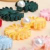 JKUHA 10 Pairs Faux Pearl Flower Frog Knot Buttons, Vintage Cheongsam Fabric Buttons, Handmade Knitted Button Accessories, Light Pink view 4