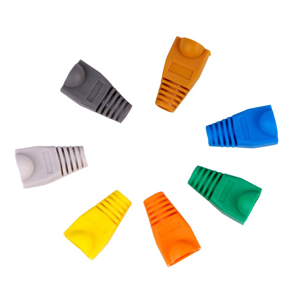 TINEASUR Plastic RJ45 Cable Boots, 0.6–0.65 mm, 100 pcs