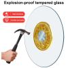 VSTQNXR Round Transparent Lazy Susan Turntable, Silver, 85 cm/33.5 in view 3