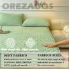 OREZAUQS Quilted Mattress Protector, Fits 5–25 cm Mattresses, Washable, Breathable, Soft, Green, 150 × 200 cm view 3