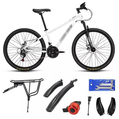 WXHJM 24-Inch Mountain Bike, 24 Speeds, MTB Bicycle, Steel Frame, with Fenders, for Girls, Boys, Men and Women, B-24 In, 24 Speed