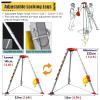 Aluminum Emergency Rescue Tripod Set with Adjustable Legs and 1,200/1,800/2,600 lb Winch view 3