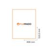 Fireplace Stove Glass 510.5 x 406 x 4 mm for Hark Models view 3