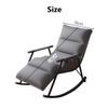 Modern Green Leather Armchair with Adjustable Backrest and Footrest view 3