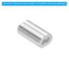Aluminum Crimp Loop Sleeves, Double Sleeves for 1.2 mm Wire Rope, Silver, 25-Pack view 4