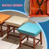 Square Stool Chair Cushion with Removable Cover, Non-Slip Buckle, 40 x 40 x 5 cm (H3, 1 Pack) view 4