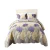 ZOAPDEBCE 4-Piece Cotton Quilt Set, Reversible Twill Coverlet with Maple Leaf Pattern, King Size view 1