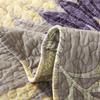 ZOAPDEBCE 4-Piece Cotton Quilt Set, Reversible Twill Coverlet with Maple Leaf Pattern, King Size view 2