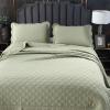 ZOAPDEBCE Quilt Set, Soft Lightweight Reversible Coverlet with 2 Pillowcases, 229 × 229 cm view 2