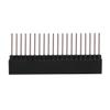 3-Piece 2x20-Pin 2.54 mm Pitch Extra-Tall Female Dual-Row Short Pin Headers view 3
