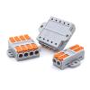 IPUDIS Fast-Wiring Connectors with Mounting Hole, Compact Butt Cable Connectors, Push-In Conductors, Lever Terminal Block (226F-8, One Size) view 2