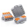 IPUDIS Fast-Wiring Connectors with Mounting Hole, Compact Butt Cable Connectors, Push-In Conductors, Lever Terminal Block (226F-8, One Size) view 3