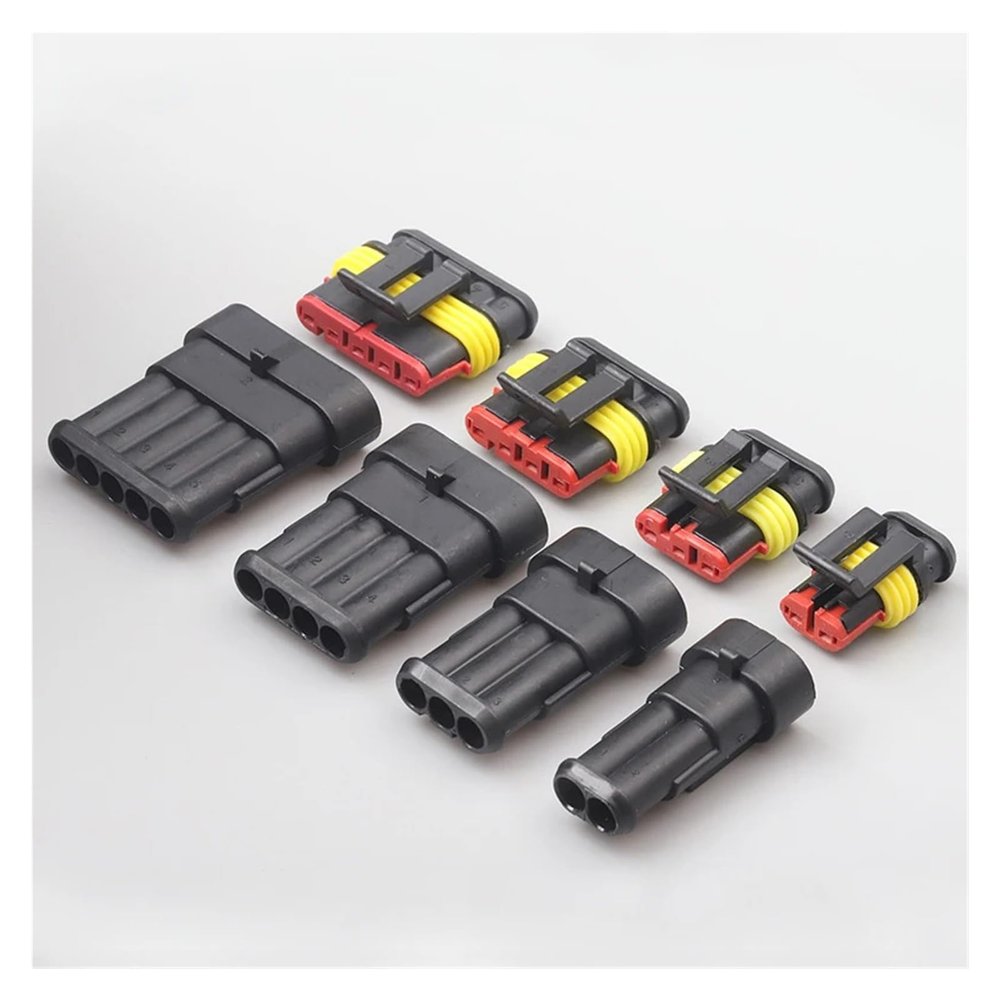 IPUDIS 5-Hole Waterproof Electrical Wire Connector Plug for Cars