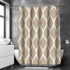 AEKDCL Waterproof Shower Curtain with Brown Lines, Multicolor Waves, 47 x 71 in view 1
